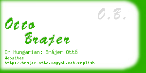 otto brajer business card